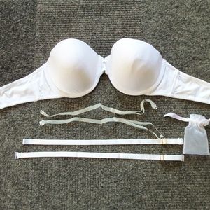 Victoria's Secret Strapless Bra White 36D
